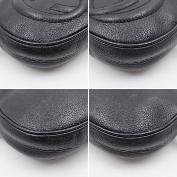 CD07 💖 GUCCI Metallic Pebbled Calfskin Mini Soho Chain Bag - Picture 8 of 15